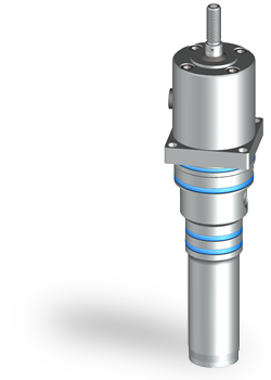 Les vérins hydrauliques sont fixés mécaniquement puis raccordés hydrauliquement avec des flexibles ou des tubes.