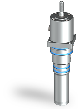 Hänchen vérins hydrauliques filetés Les vérins hydrauliques sont fixés mécaniquement puis raccordés hydrauliquement avec des flexibles ou des tubes.