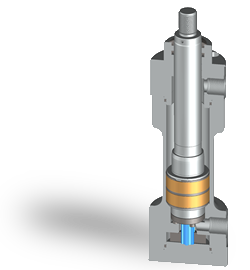 Vérin hydraulique avec dispositif anti-rotation