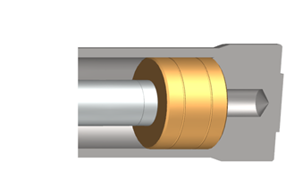 Système de joints au piston Drosselspalt